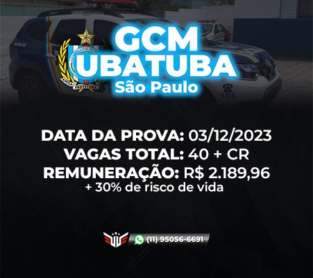 COMO FUNCIONA O CONCURSO PARA GCM DE UBATUBA SP Loja Virtual