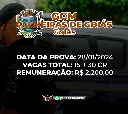 COMO FUNCIONA O CONCURSO PARA GCM DE PALMEIRAS DE GOIÁS GO Loja Virtual