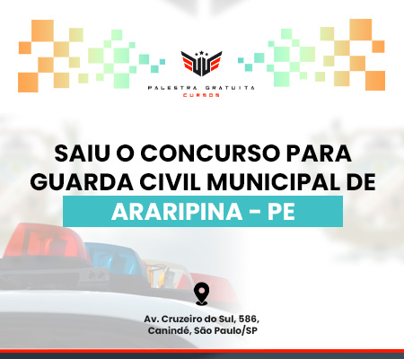 Como Funciona O Concurso Gcm De Araripina Pe Loja Virtual