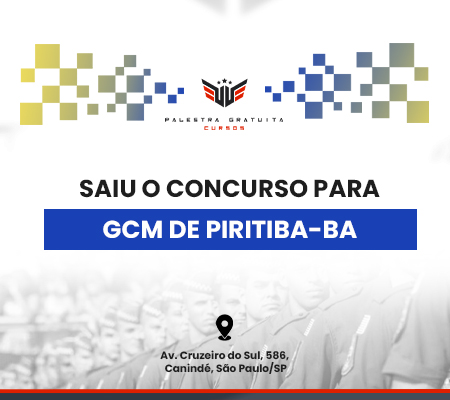 Como Funciona O Concurso De Gcm De Piritiba Ba Loja Virtual