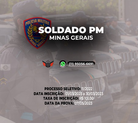 CONCURSO PM MG SOLDADO  RACIOCÍNIO LÓGICO-MATEMÁTICO 