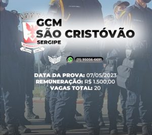 COMO FUNCIONA O CONCURSO PARA GCM SO CRISTVO (SE)