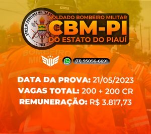 COMO FUNCIONA O CONCURSO PARA SOLDADOS DOS BOMBEIROS (PI)