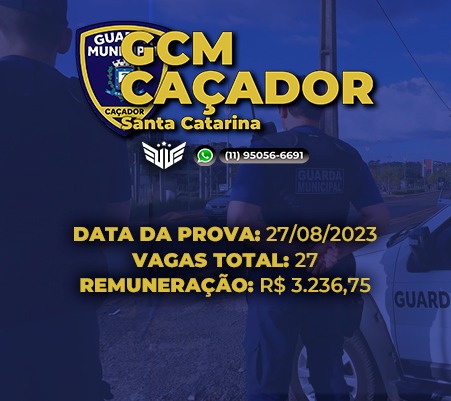 COMO FUNCIONA O CONCURSO PARA GCM DE CAADOR SC