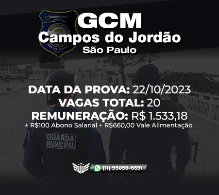 COMO FUNCIONA O CONCURSO PARA GCM DE CAMPOS DO JORDO SP